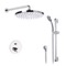 Thermostatic Rain Shower System with Handheld, Rain Shower Head, Shower Faucet Set